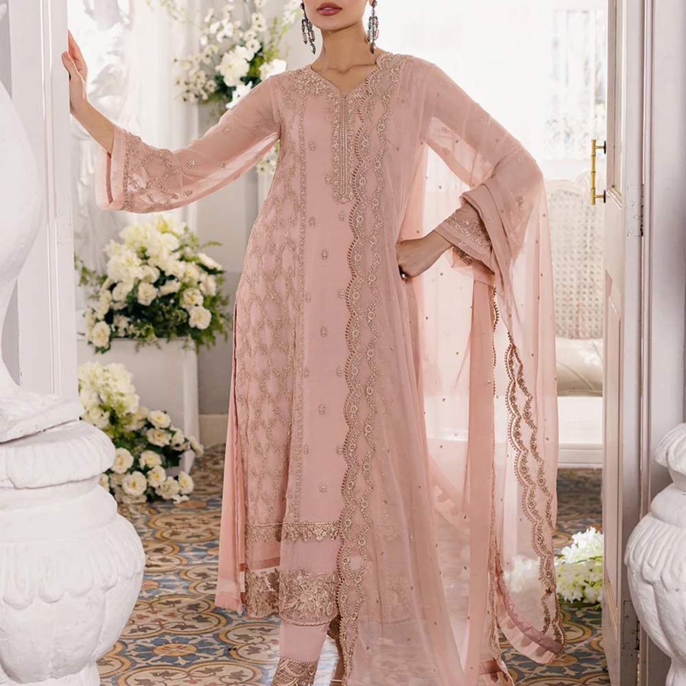 Embroidered 3 piece kurta suits, Pakistani/Indian wear